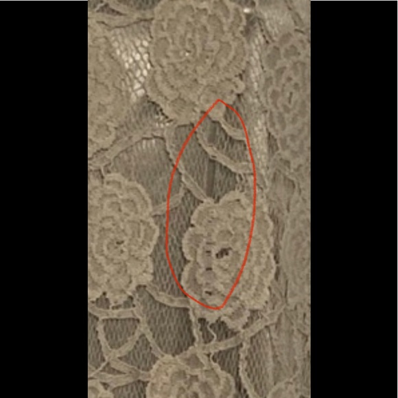 Lace Light grey/green dress - Picture 3 of 3